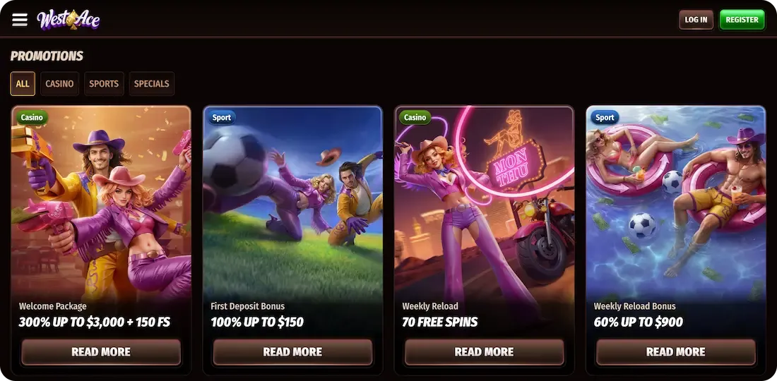 westace casino bonus all